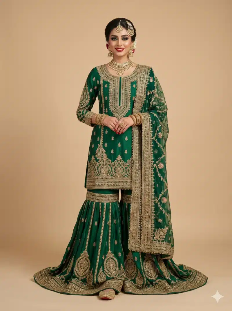 Royal Emerald Gharara