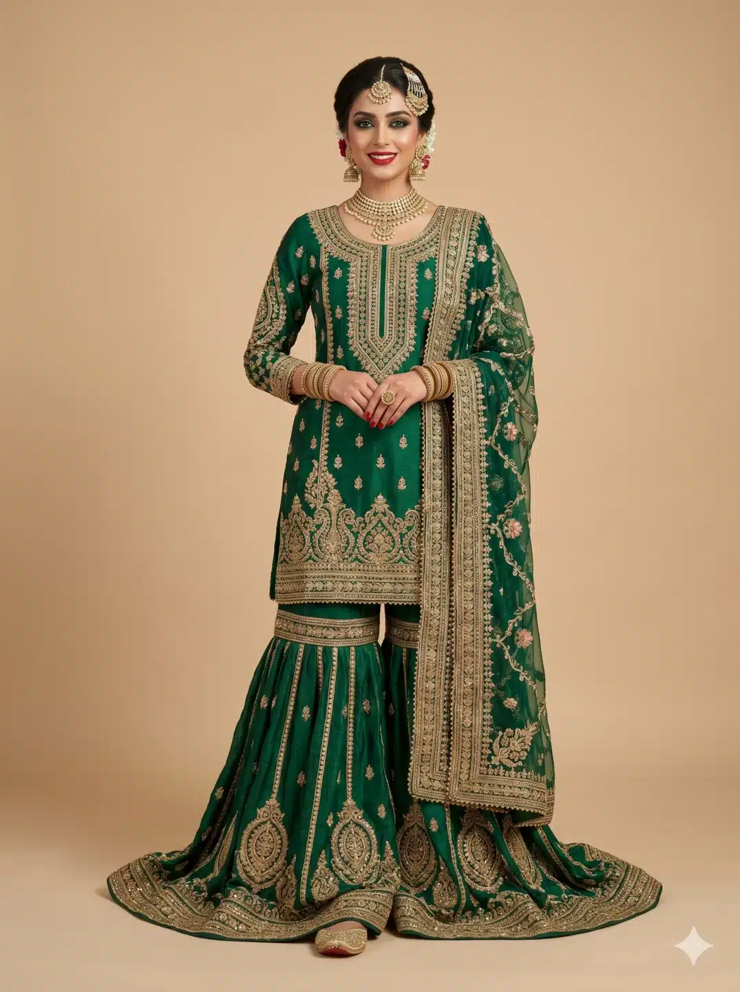 Royal Emerald Gharara